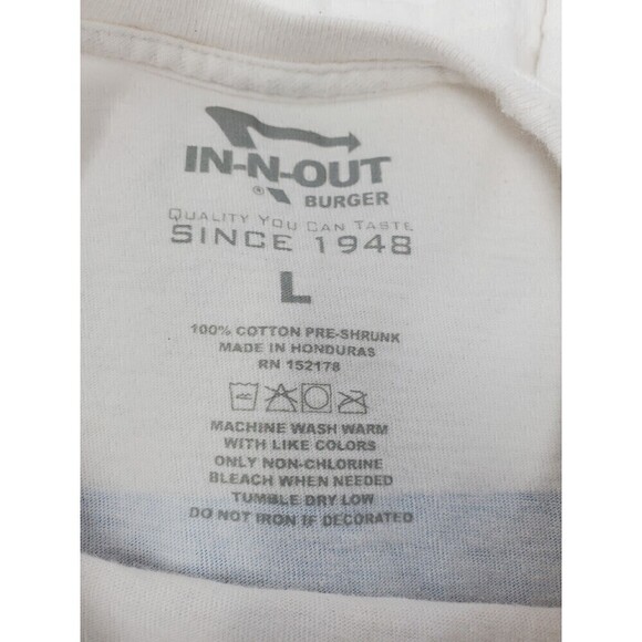 IN-N-OUT LOT OF 2 SHORT SLEEVE T-SHIRT WHITE SIZE LARGE BLACK LAS VEGAS SIZE XL - Picture 14 of 16